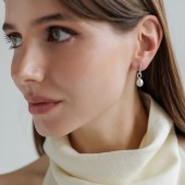 Cercei argint cu perle naturale albe DiAmanti SK25487E_W-G